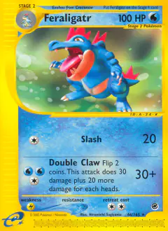 Feraligatr Rare card from Expedition Base Set