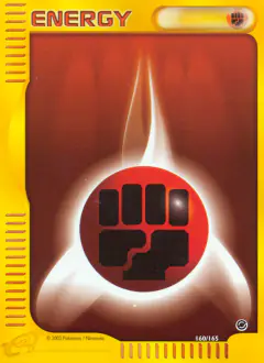 Fighting Energy Common card from Expedition Base Set