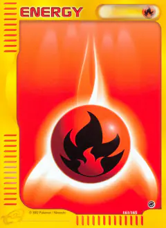 Fire Energy Common card from Expedition Base Set