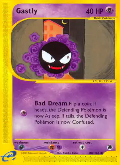 Gastly Common card from Expedition Base Set