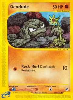 Geodude Common card from Expedition Base Set