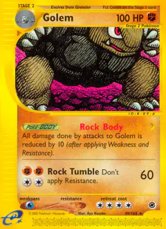 Golem Rare card from Expedition Base Set