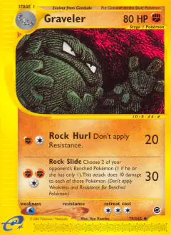Graveler Uncommon card from Expedition Base Set