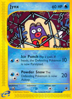 Jynx Uncommon card from Expedition Base Set