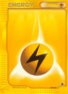 Lightning Energy Common card from Expedition Base Set