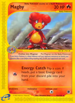 Magby Rare card from Expedition Base Set