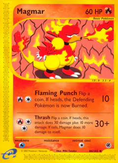 Magmar Uncommon card from Expedition Base Set