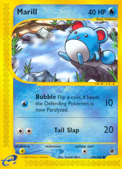 Marill Common card from Expedition Base Set