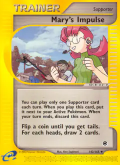 Mary's Impulse Uncommon card from Expedition Base Set