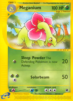 Meganium Rare card from Expedition Base Set