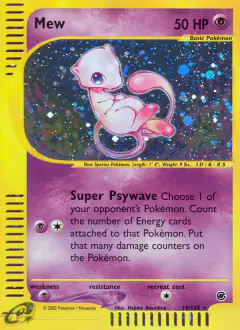 Mew Rare Holo card from Expedition Base Set