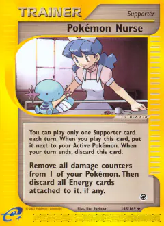 Pokémon Nurse Uncommon card from Expedition Base Set