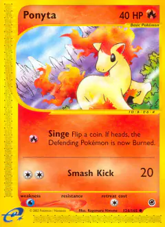 Ponyta Common card from Expedition Base Set