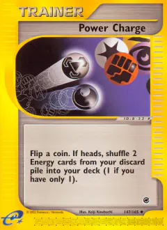 Power Charge Uncommon card from Expedition Base Set