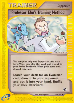 Professor Elm's Training Method Uncommon card from Expedition Base Set
