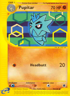 Pupitar Uncommon card from Expedition Base Set