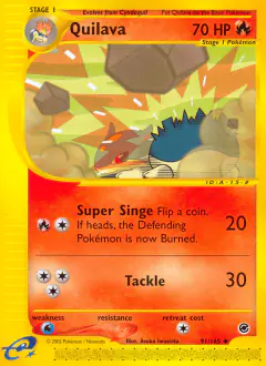 Quilava Uncommon card from Expedition Base Set