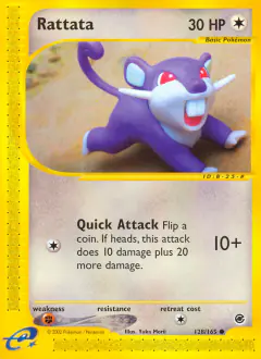 Rattata Common card from Expedition Base Set
