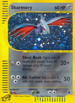 Skarmory Rare Holo card from Expedition Base Set