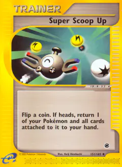 Super Scoop Up Uncommon card from Expedition Base Set