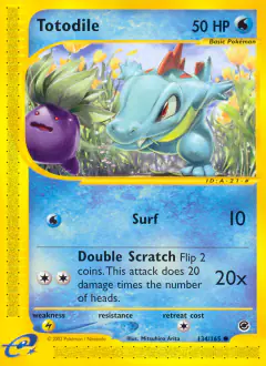 Totodile Common card from Expedition Base Set