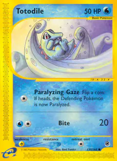 Totodile Common card from Expedition Base Set