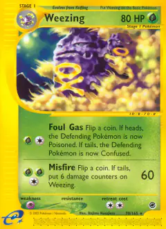 Weezing Rare card from Expedition Base Set