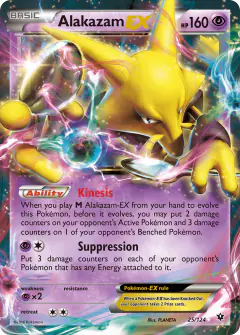 Alakazam-EX Rare Holo EX card from Fates Collide