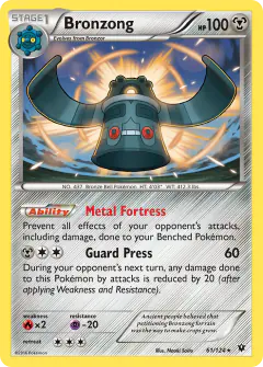 Bronzong Rare card from Fates Collide