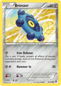 Bronzor Common card from Fates Collide
