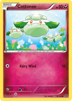 Cottonee Common card from Fates Collide