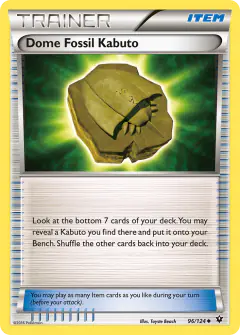 Dome Fossil Kabuto Uncommon card from Fates Collide