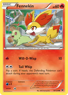 Fennekin Common card from Fates Collide