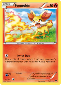 Fennekin Common card from Fates Collide