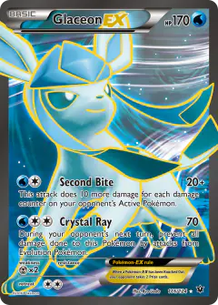 Glaceon-EX Rare Ultra card from Fates Collide