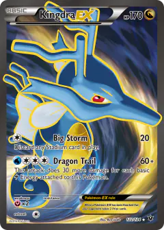 Kingdra-EX Rare Ultra card from Fates Collide