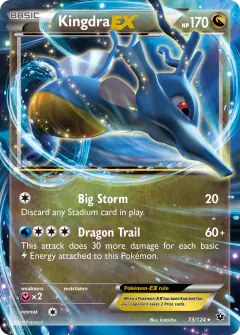 Kingdra-EX Rare Holo EX card from Fates Collide