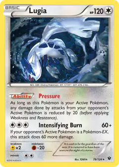Lugia Rare card from Fates Collide