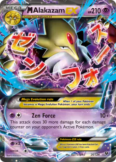 M Alakazam-EX Rare Holo EX card from Fates Collide