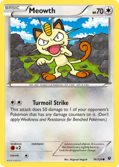 Meowth Common card from Fates Collide