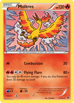 Moltres Rare card from Fates Collide