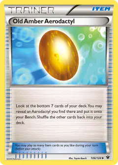 Old Amber Aerodactyl Uncommon card from Fates Collide