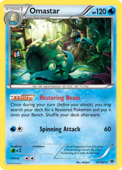 Omastar Rare card from Fates Collide