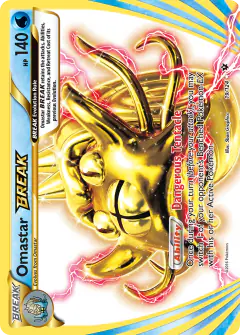 Omastar BREAK Rare BREAK card from Fates Collide