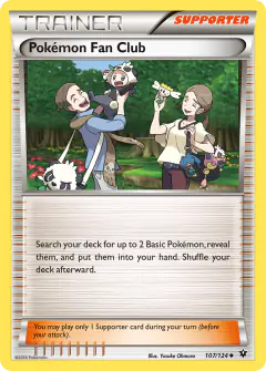 Pokémon Fan Club Uncommon card from Fates Collide