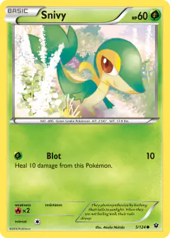 Snivy Common card from Fates Collide