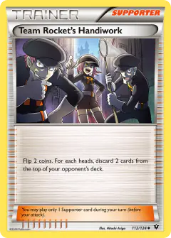 Team Rocket's Handiwork Uncommon card from Fates Collide