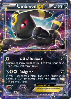 Umbreon-EX Rare Holo EX card from Fates Collide