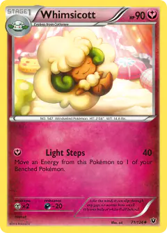 Whimsicott Uncommon card from Fates Collide