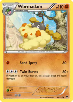 Wormadam Uncommon card from Fates Collide